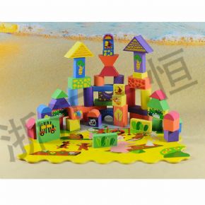 搭建類彩印積木 - 動物樂園