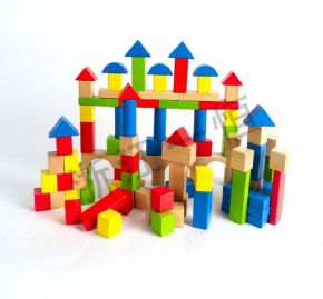 拼搭類(lèi)100 塊彩虹積木