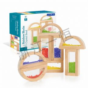 拼搭類彩虹積木--水晶珠