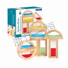 拼搭類彩虹積木--微光水