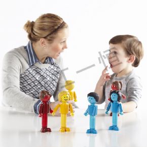 拼搭類(lèi)磁力棒益智積木 -- 表情套裝6件