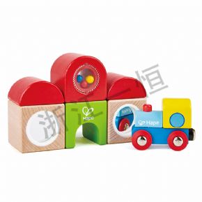 拼搭類(lèi)火車(chē)站多用積木套