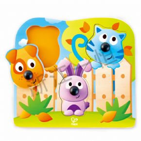 鑲嵌類一階一寵物大鼻子抓手拼圖