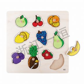 鑲嵌類抓手拼圖游戲一水果