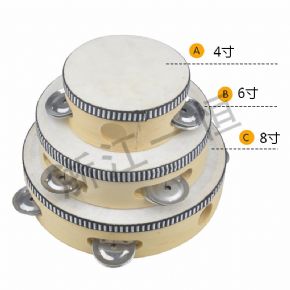 聽覺類4寸白鈴鼓