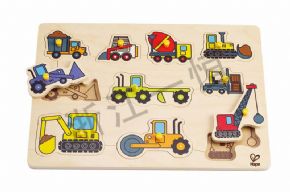 發(fā)展語言認知類工程車隊拼圖