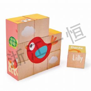 發(fā)展語(yǔ)言認(rèn)知類佩佩朋友們六面拼圖