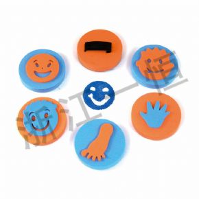 發(fā)展語言認知類EVA 手掌印 - 笑臉