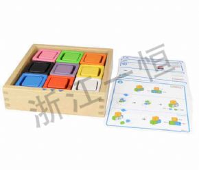 發(fā)展語言認知類顏色形狀對對碰－方形