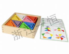 發(fā)展語言認知類顏色形狀對對碰－三角形