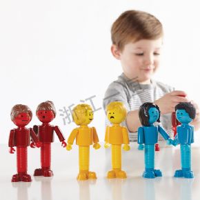 建構(gòu)系列磁力棒益智積木 -- 表情套裝6件