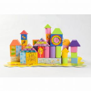 建構(gòu)系列彩印積木 - 動(dòng)物樂園