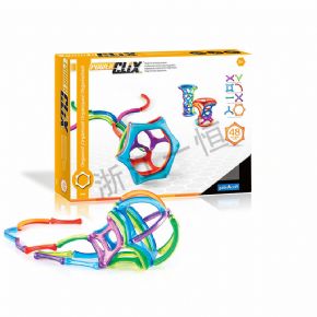 桌面積木類磁力片搭建系統(tǒng) -- 原生態(tài)48件