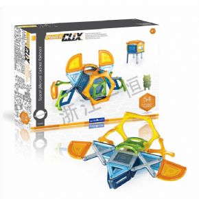 桌面積木類磁力片搭建系統(tǒng)－太空探索系列 55 片