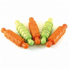 美術(shù)工具類花型橡膠搟面杖